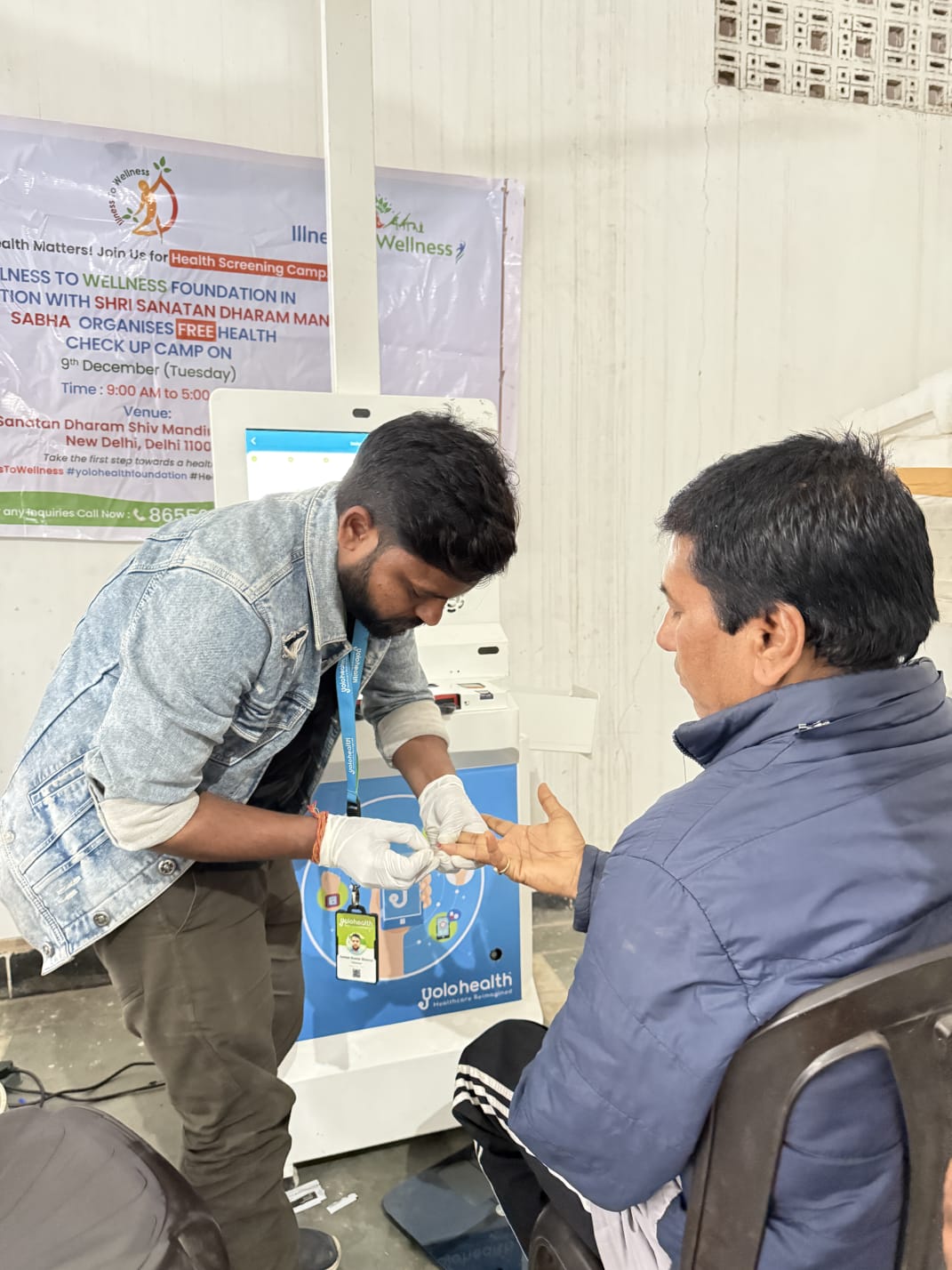 Seva Through Wellness at Shiv Mandir
